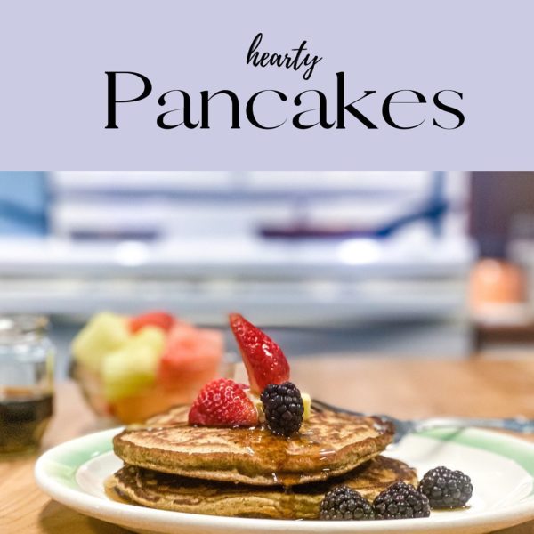 pancakes on a plate 