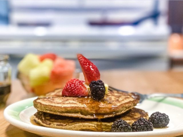 pancakes on a plate