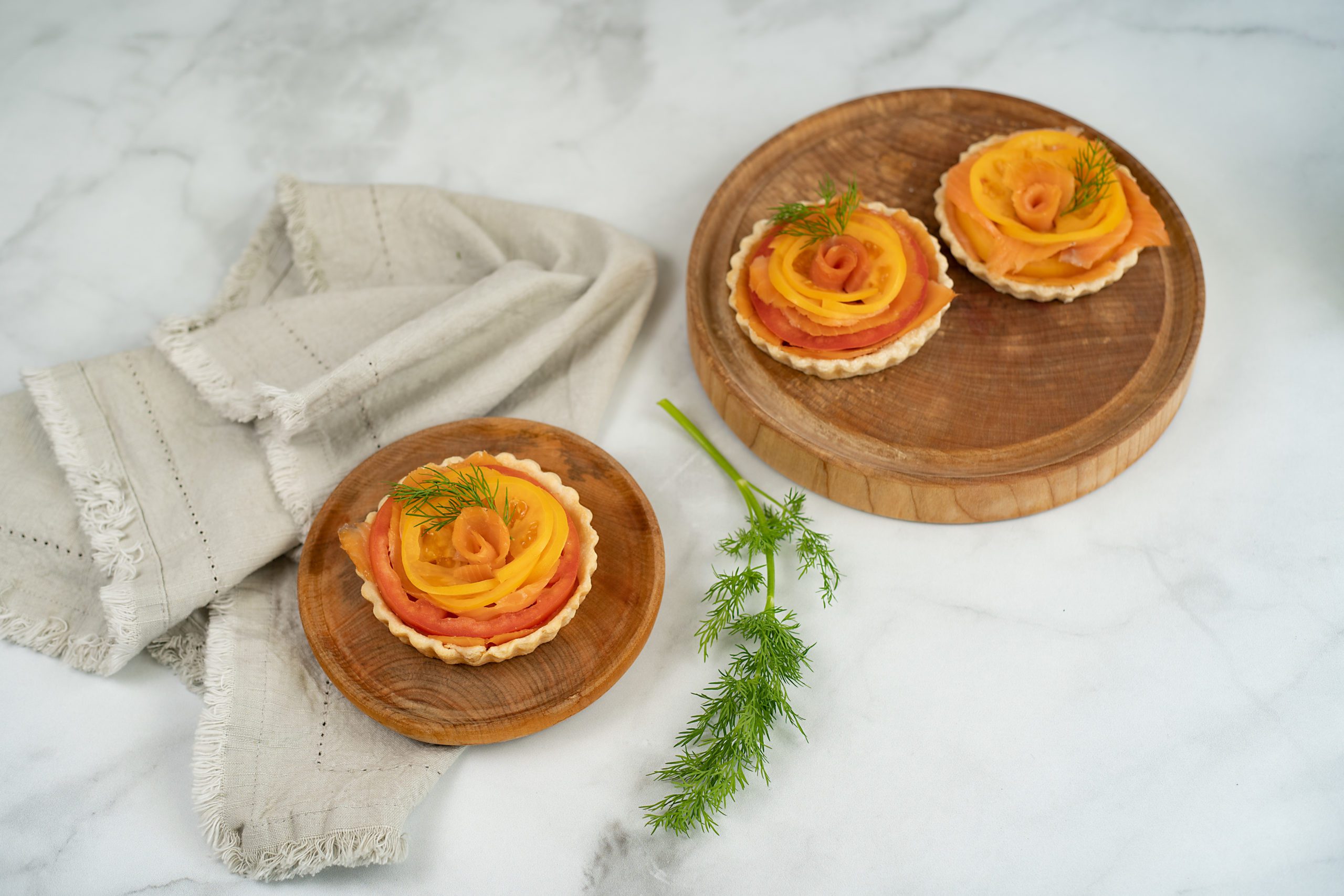 J. Willy Krauch Smoked Salmon & Tomato Tartlets | Taste of Nova Scotia