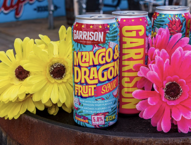 A can of Mango Dragonfruit Sour. Image curtesy of @garrisonbrewing (instagram)