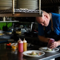 A photo of Chef Andrew Aitkens of Wild Caraway Restaurant& Café.