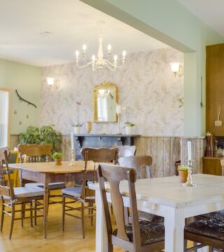 Photo of a set dining room at Chanterelle