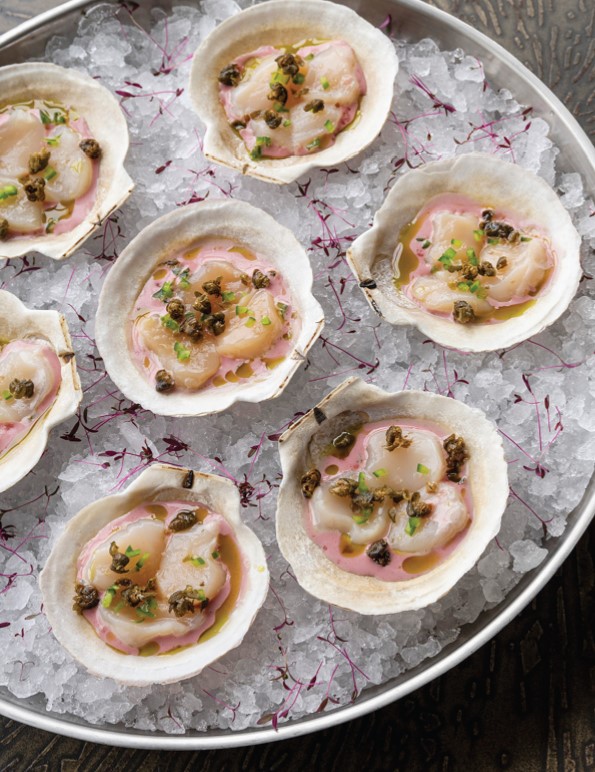 Sustainable Scallop Crudo with Nova Scotia Cranberry Vinaigrette | Taste of Nova Scotia